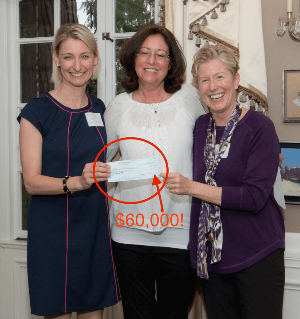 PEF Chair Christine Wente von Metzsch, DBFL President Peggy Chan and PEF Executive Director Susan Terrill