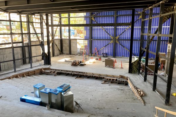 Construction continues at the Piedmont High School Performing Arts Center
