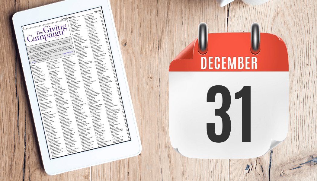 Donate by December 31